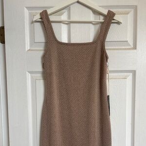 Light Brown Mini Tank Dress